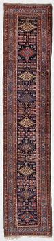Gallery carpet, Karadja, semi-antique, circa 1930-1940, approximately 440 x 95 cm.