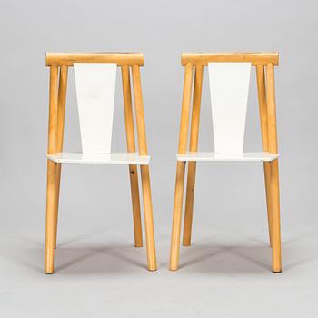 Yrjö Viherheimo & Rudi Merz, 5 stolar och bord, "Pinna", Korkeakoski Oy.