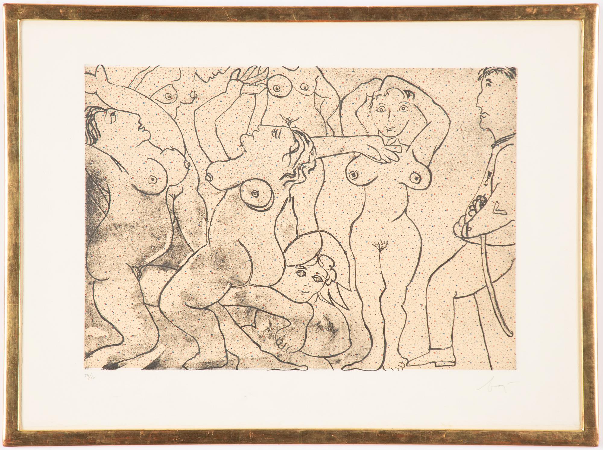 Enrico Baj, Figure Composition.