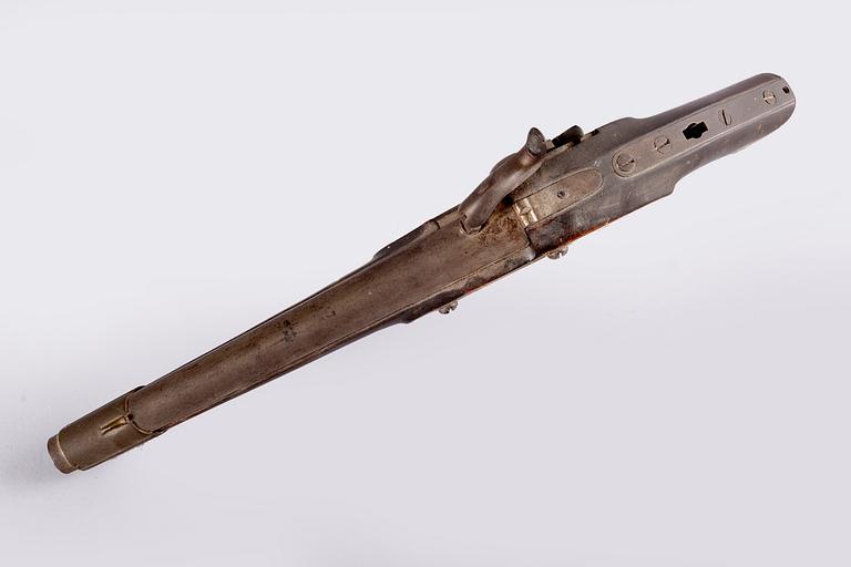 A Swedish cavalry percussion pistol, 1820-1849 pattern.