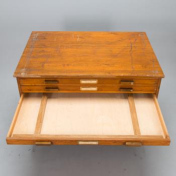 A 20th-century file cabinet.