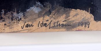 JAN HÅFSTRÖM, collage, sign o dat -79.