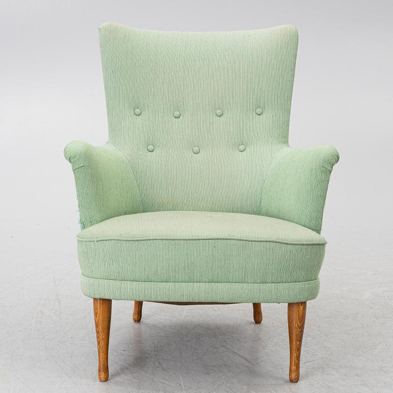 Carl Malmsten, a 'Furulifd' easy chair, second half of the 20th century.