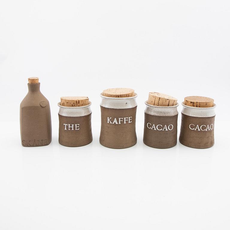 Signe Persson-Melin, Spice jars, 22 pcs, own workshop, 1950s/1960s.