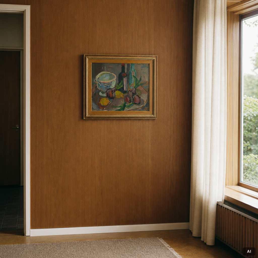 Erling Ärlingsson, "Nature morte" (Terrin, flaskor, lökar, citroner).