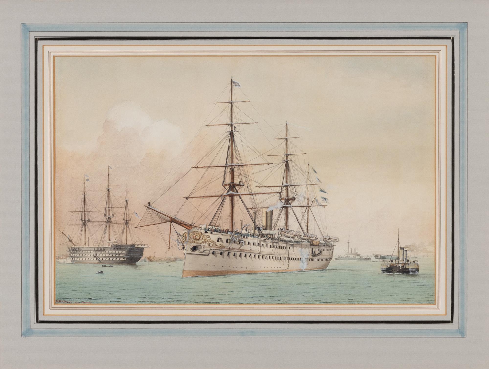 W M Thomsom, 1800-tal, "HMS Serapis".