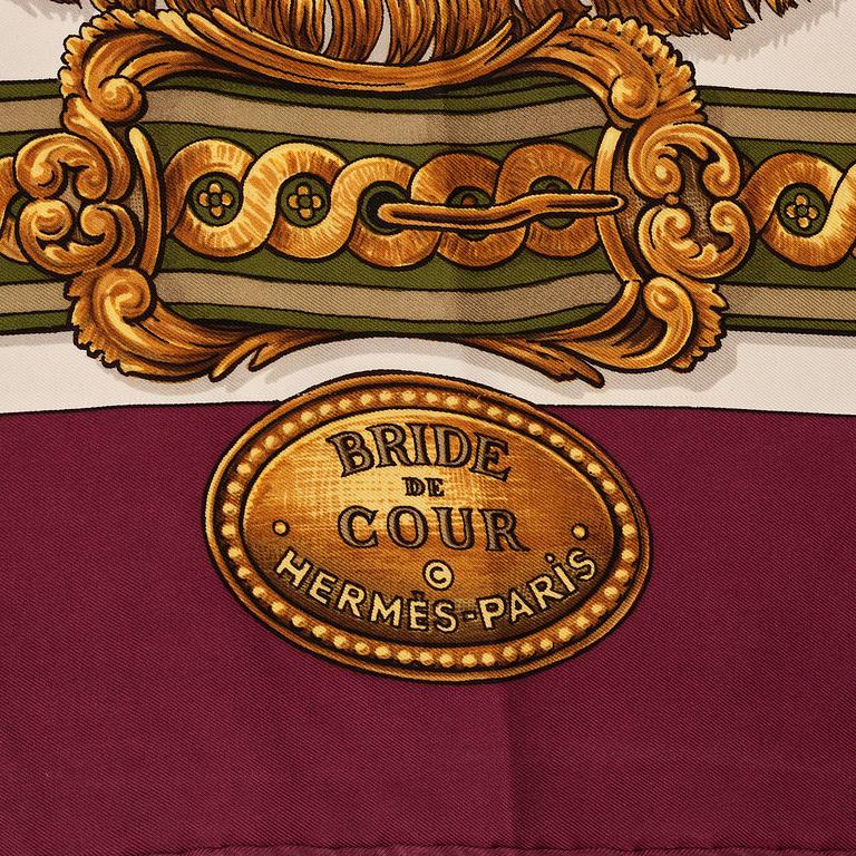 Hermès, scarf, “Bride de Cour”.