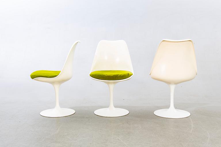 Eero Saarinen, stolar, 6 st, "Tulip", Knoll International, 1900-talets slut.