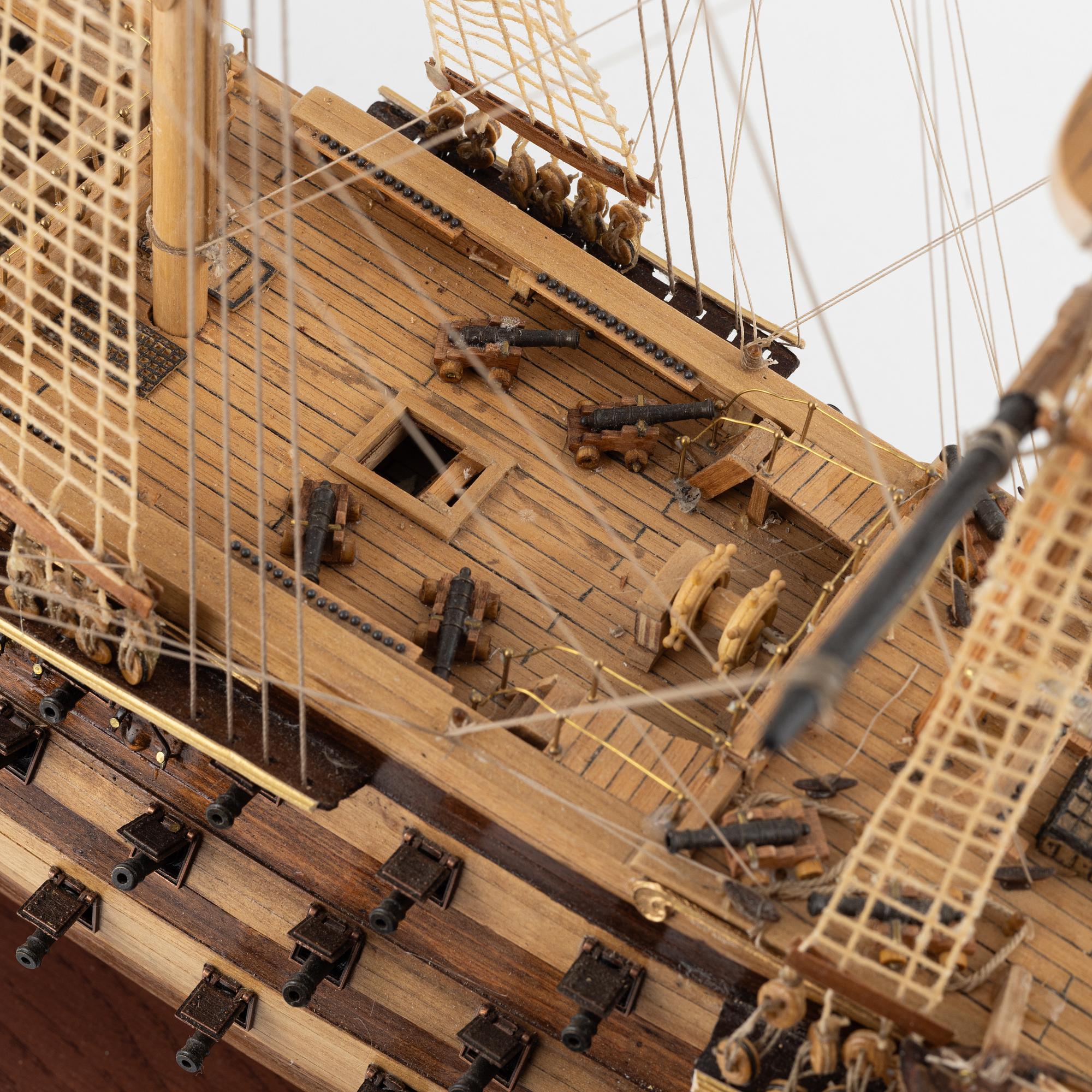 Model ship, the battleship 'Victory', 2010.