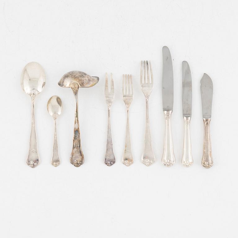 A Swedish Silver Cutlery, model 'Symfoni', mark of Mema, Lidköping, some 1960 (78 pieces).