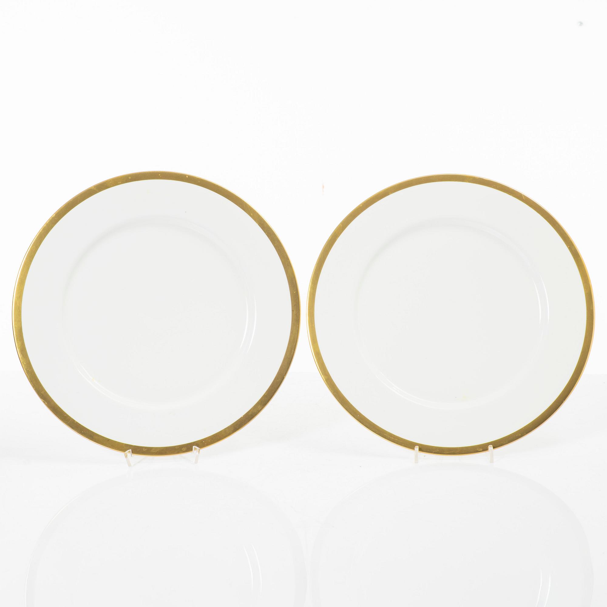 Karin Björquist, dessert plates, 12 pcs, "Nobel", Rörstrand/Gustavsberg.