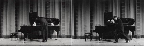 Bruno Ehrs, Tom Wolgers in The Grünewald salon, Stockholm Concert Hall, 1984.