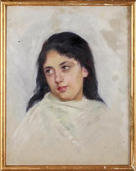 MATILDA (MA) HANSTRÖM, olja på duk, signerad och daterad 1892.