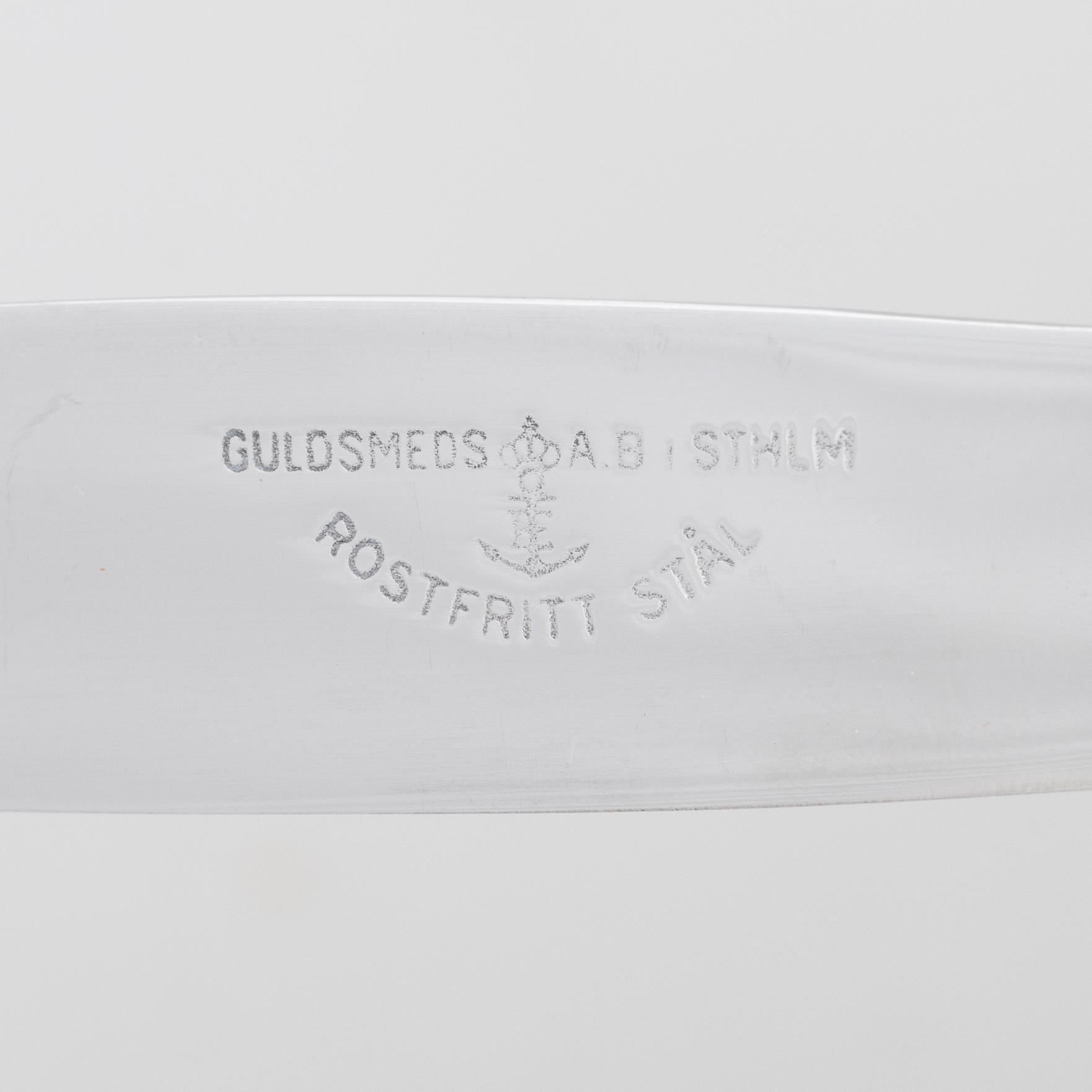 Gustaf Möllenborg, A silver cutlery, “Prins Fredrik”, Stockholm, including 1876 (24 pieces).