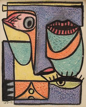 LARS ENGLUND, Chalk drawing, signed and dated -51.