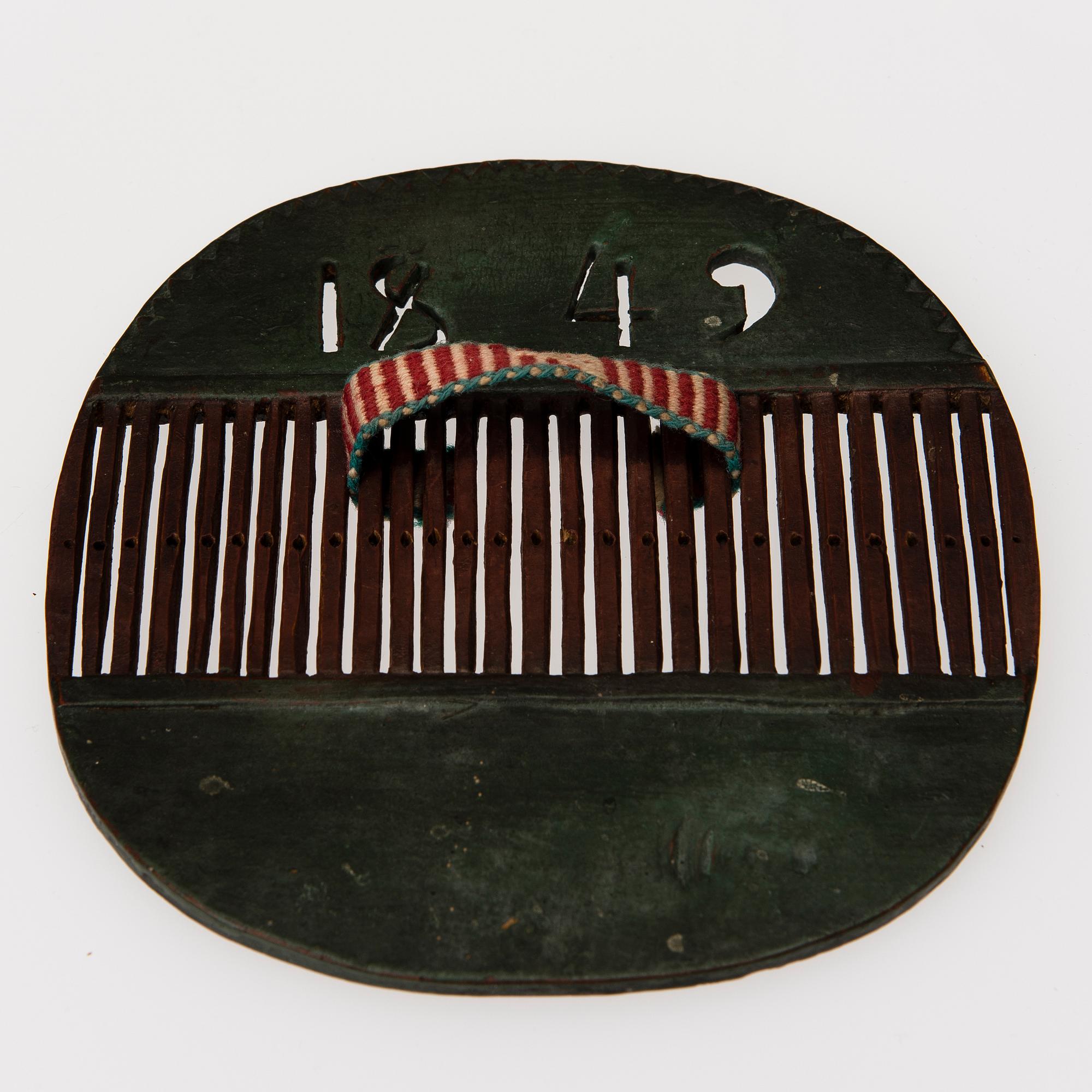 KAGGAR, 2 st, 1800-tal samt BANDGRIND, daterad 1849.