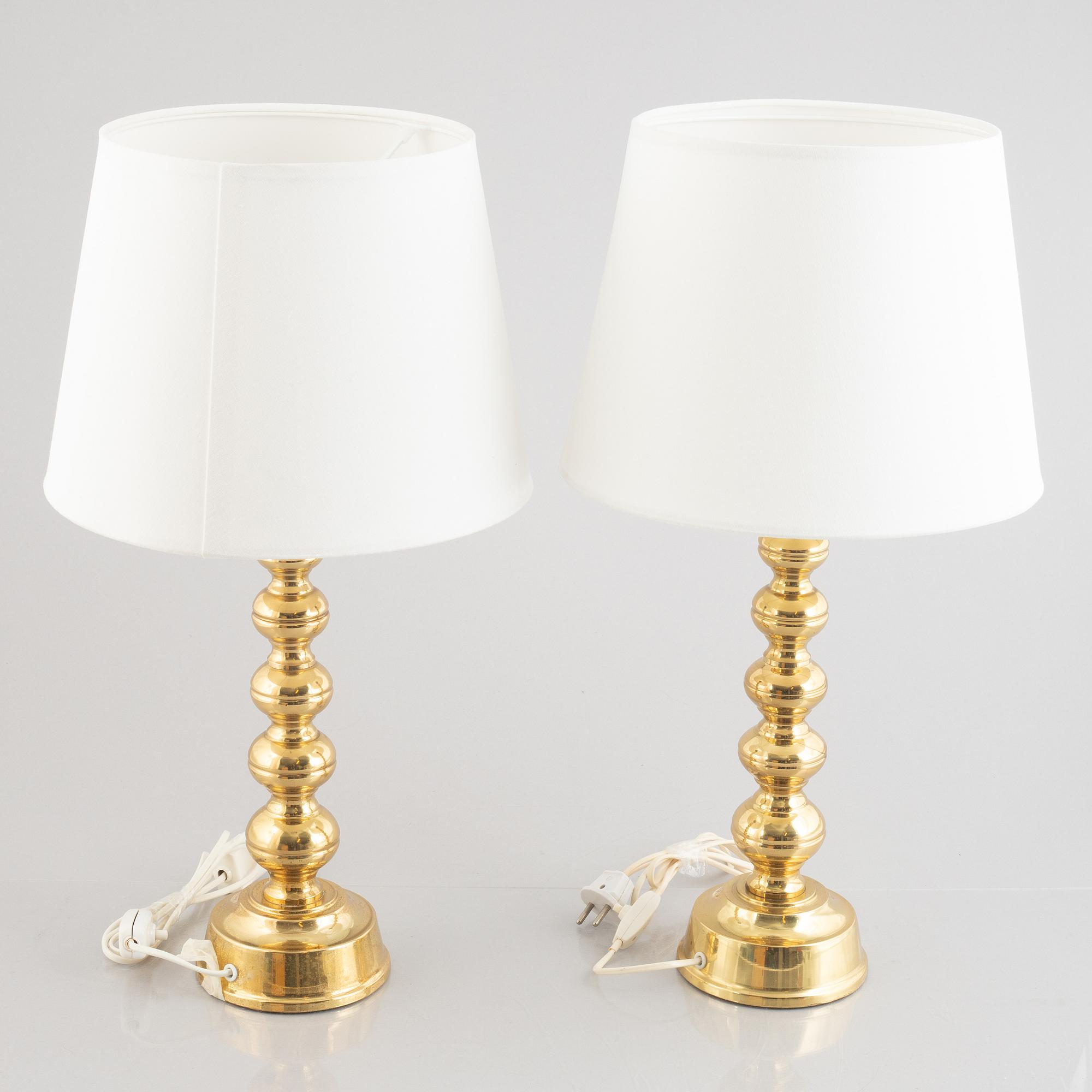 A pair of table lights from Enco, end of the 20th Century.