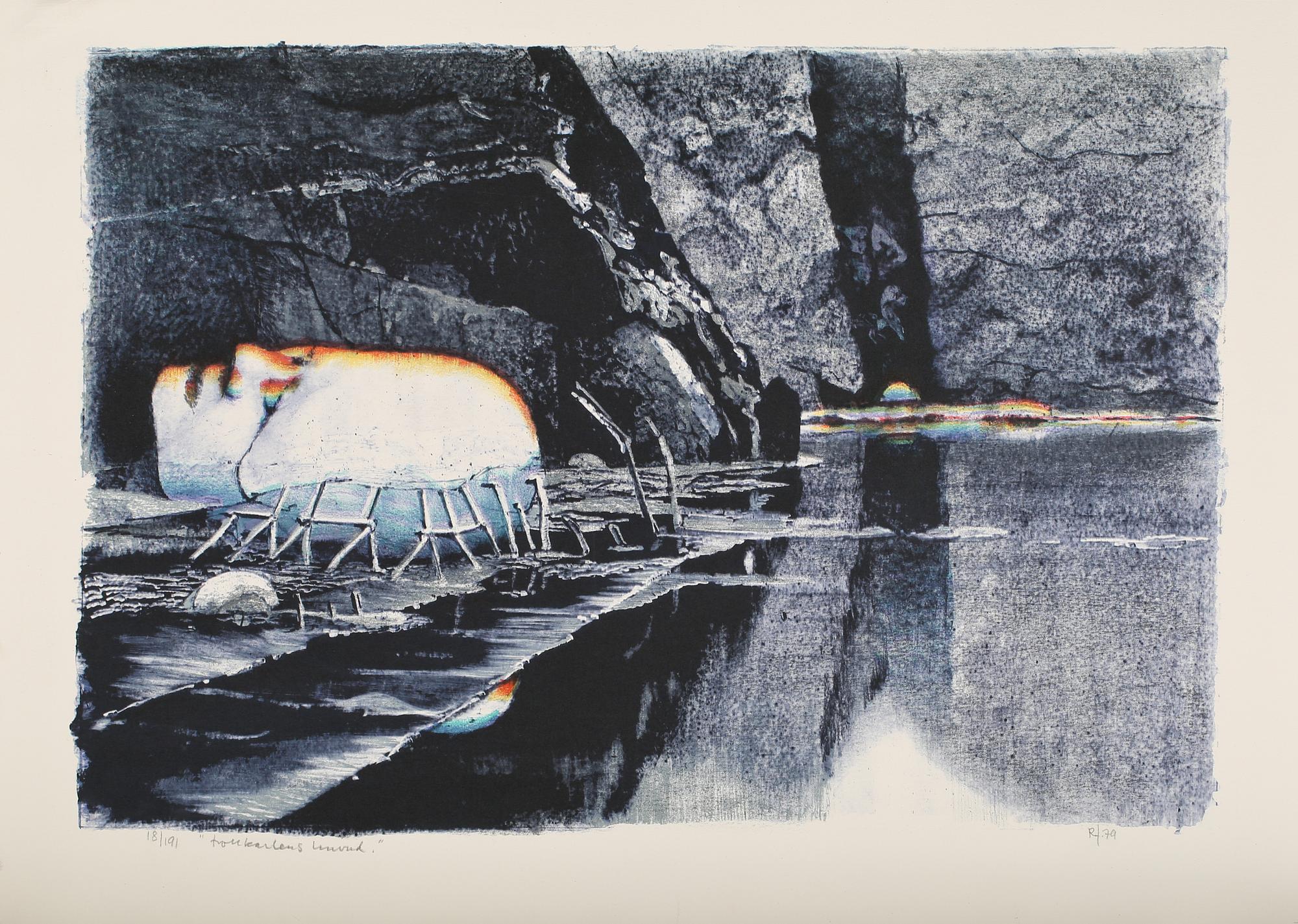 ROJ FRIBERG, färglitografi, monogramsignerad, daterad 79 och numrerad 18/191.