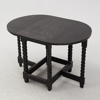 A painted gate-leg table, early 20th Century.