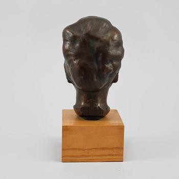 HELGE HÖGBOM, skulptur, brons, signerad.