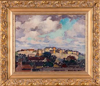 ANNA SNELLMAN, olja på duk, uppfodrad på skiva, signerad.