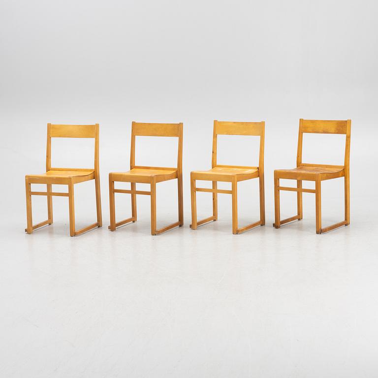 Sven Markelius, stolar, 4 st, "Orkesterstolen", 1900-talets mitt.