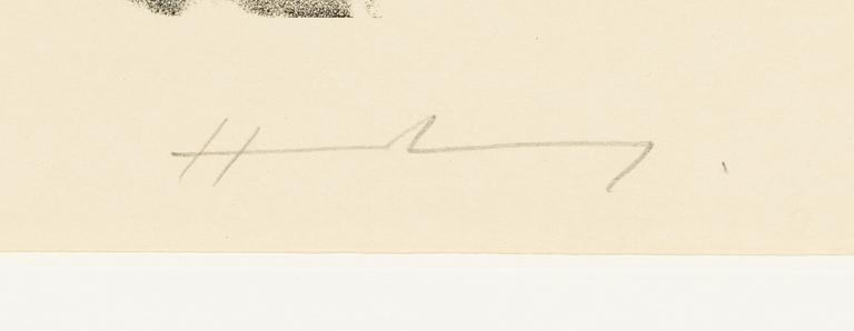 Hans Hartung, litografi, signerad Hans Hartung.