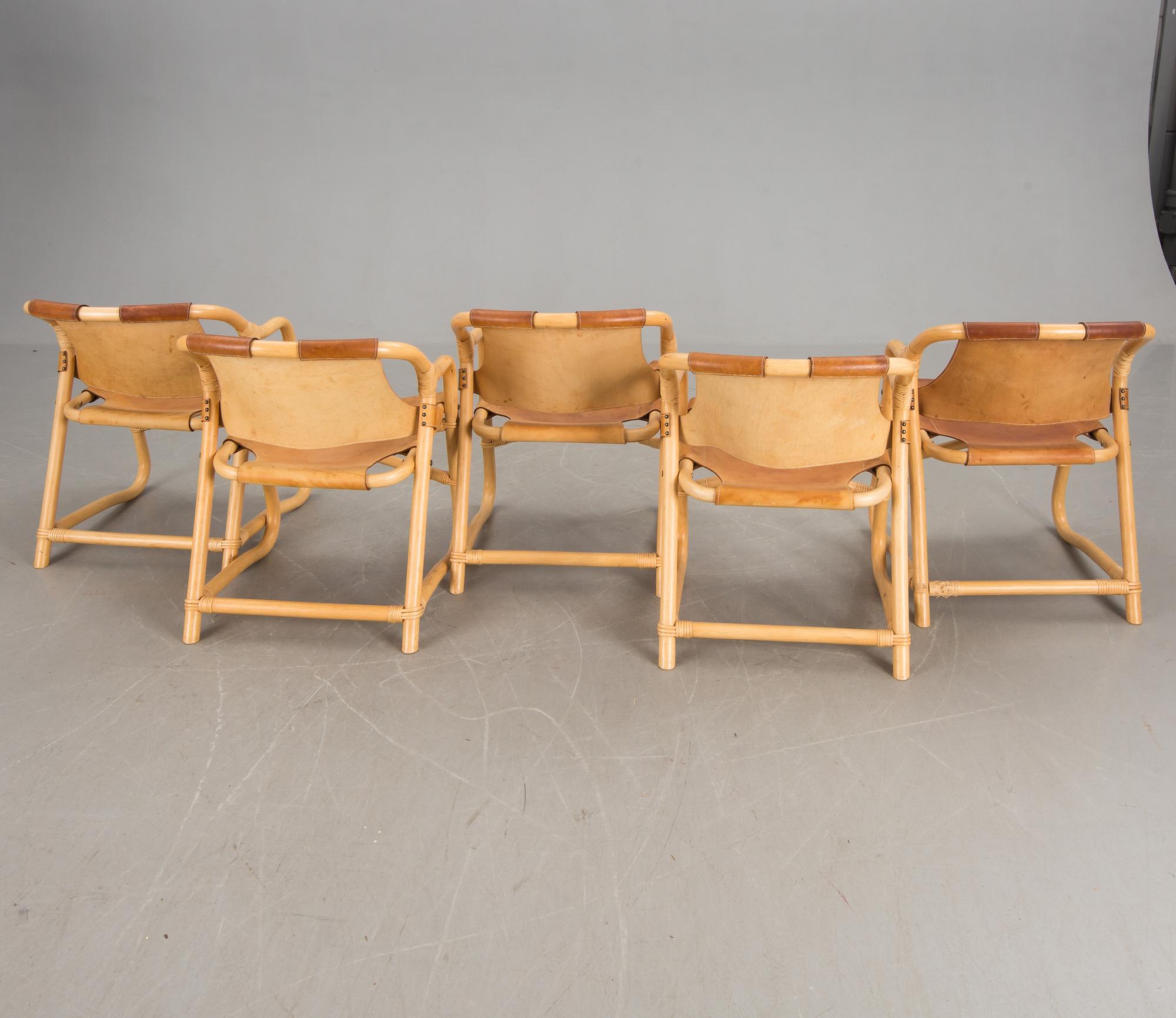 FÅTÖLJER, 5 st, Danmark.