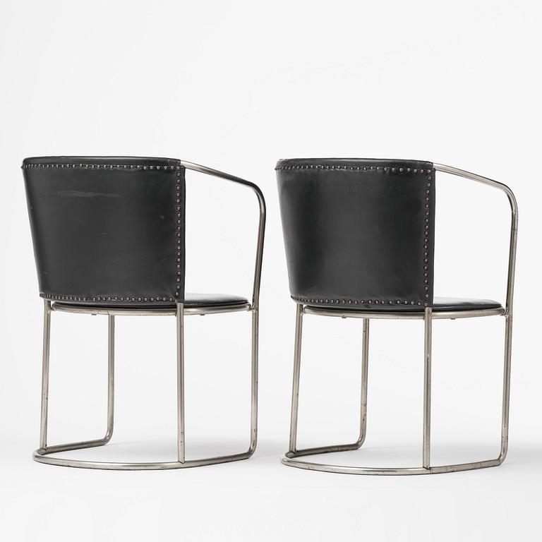 Axel Einar Hjorth, a rare pair of armchairs, Nordiska Kompaniet, 1930.