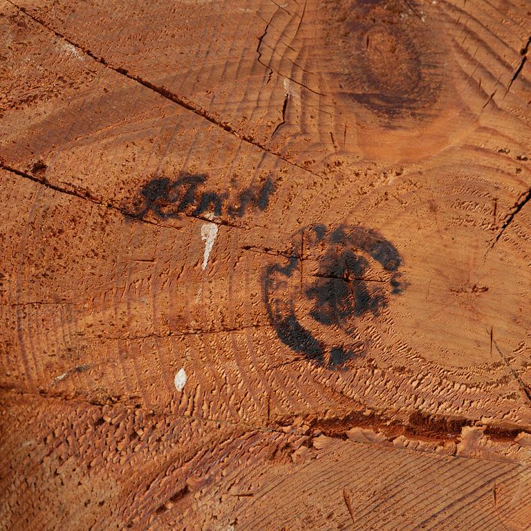 A pair of late Gustavian giltwood torchères by J. Frisk (master in Stockholm 1805-24).