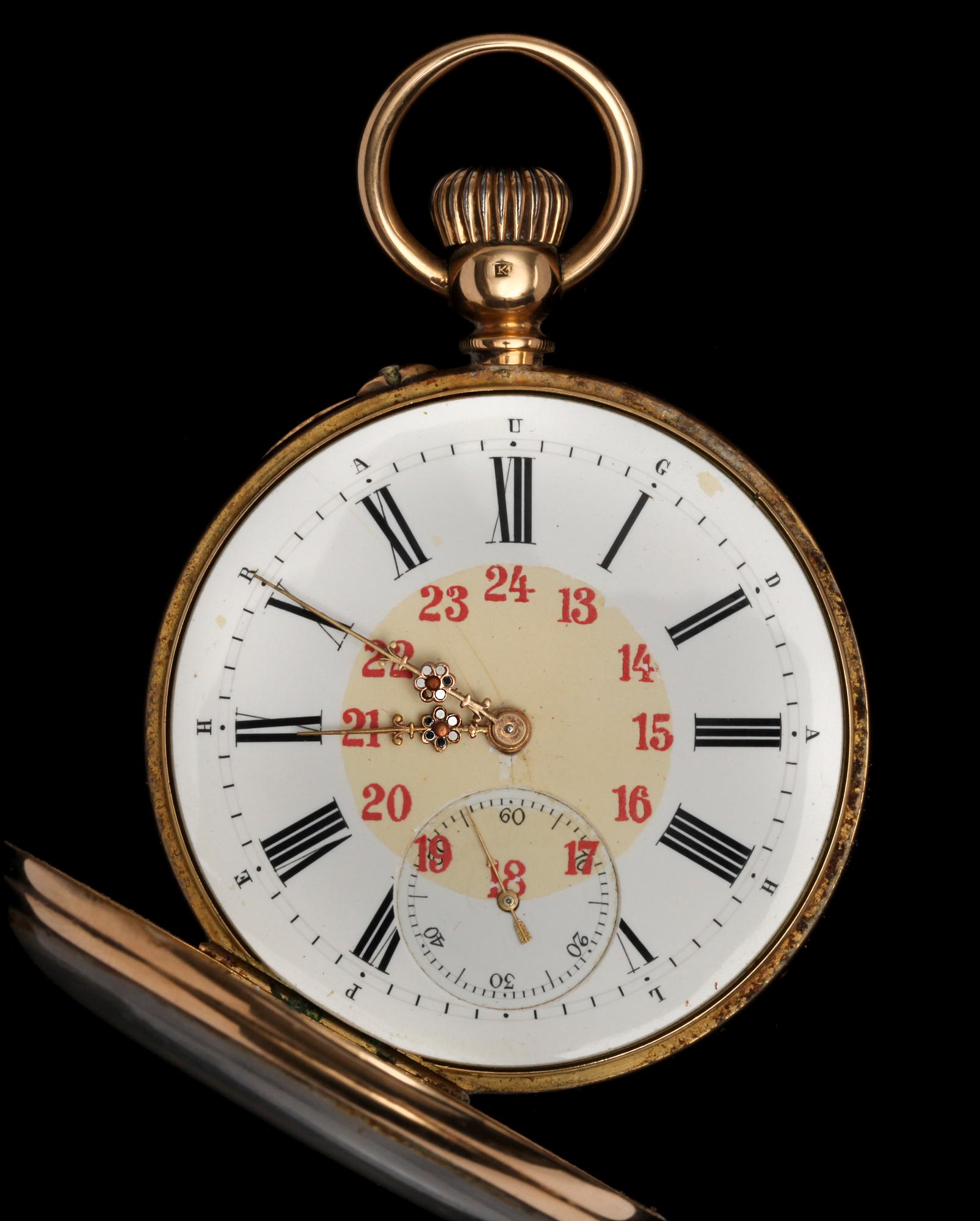 FICKUR, 18K. Pehr Aug. Dahl. 1800-tal.