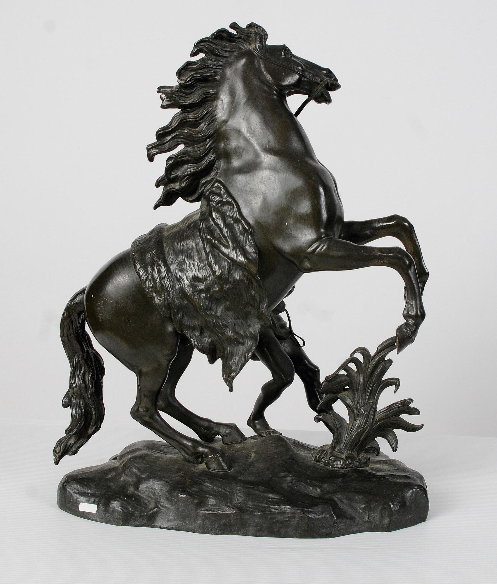 GUILLAUME COUSTEAU, efter, skulptur, brons, sign, 1800-/1900-tal.