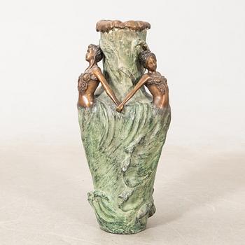Louis Chalon after the floor vase "Sea sprites or Girls of the waves" Art Nouveau style.