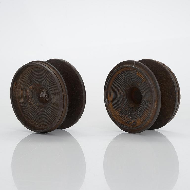 Ilmari Tapiovaara, a pair of 1969 candle holders.