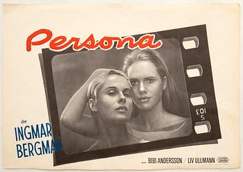 Film poster "Persona" Ingmar Bergman.