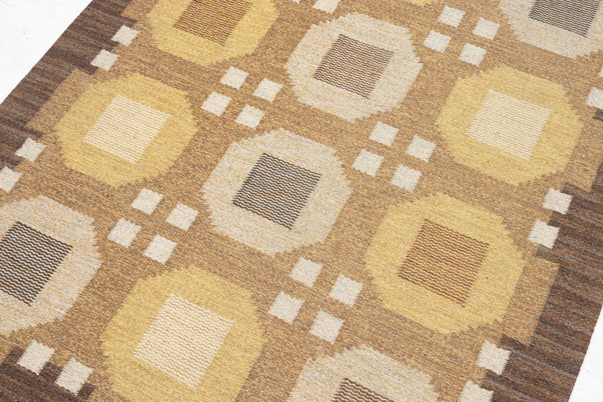 Rakel Carlander, Matta, Rölakan, signerad RC, ca 204 x 142 cm.