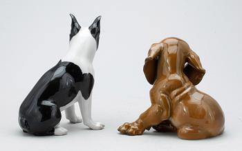 FIGURINER, 2 st, porslin, Rosenthal resp Bing & Gröndal, 1900-talets slut.