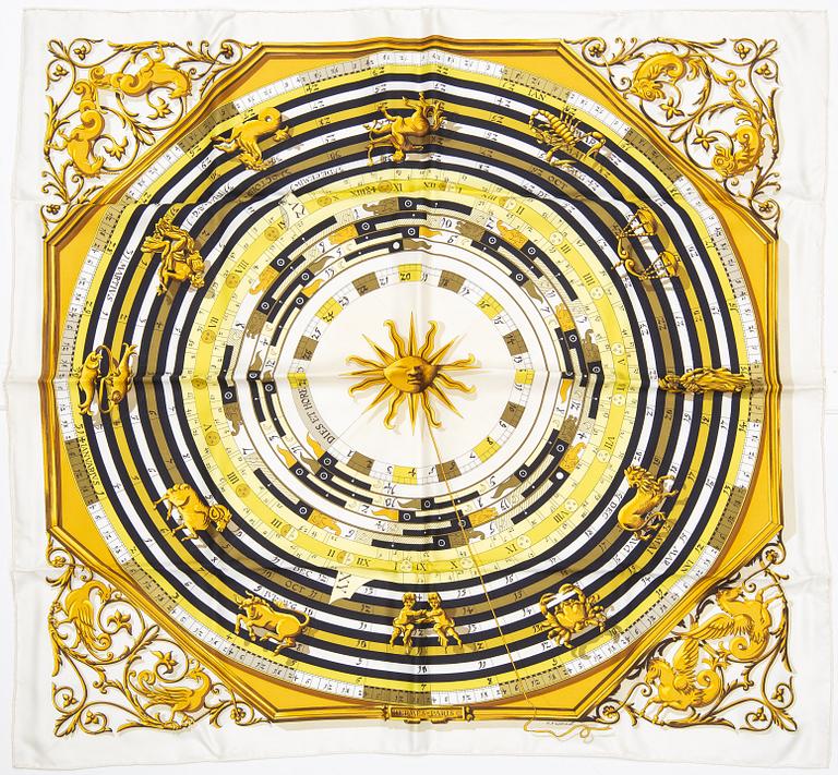 HERMÈS, scarf, "Dies et Hore"/"Astrologie".