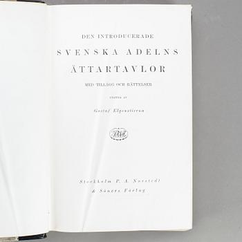 BOKVERK, vol I-IX, "Den introducerade Svenska Adelns Ättartavlor", Gustaf Elgenstierna, Stockholm 1925-36.