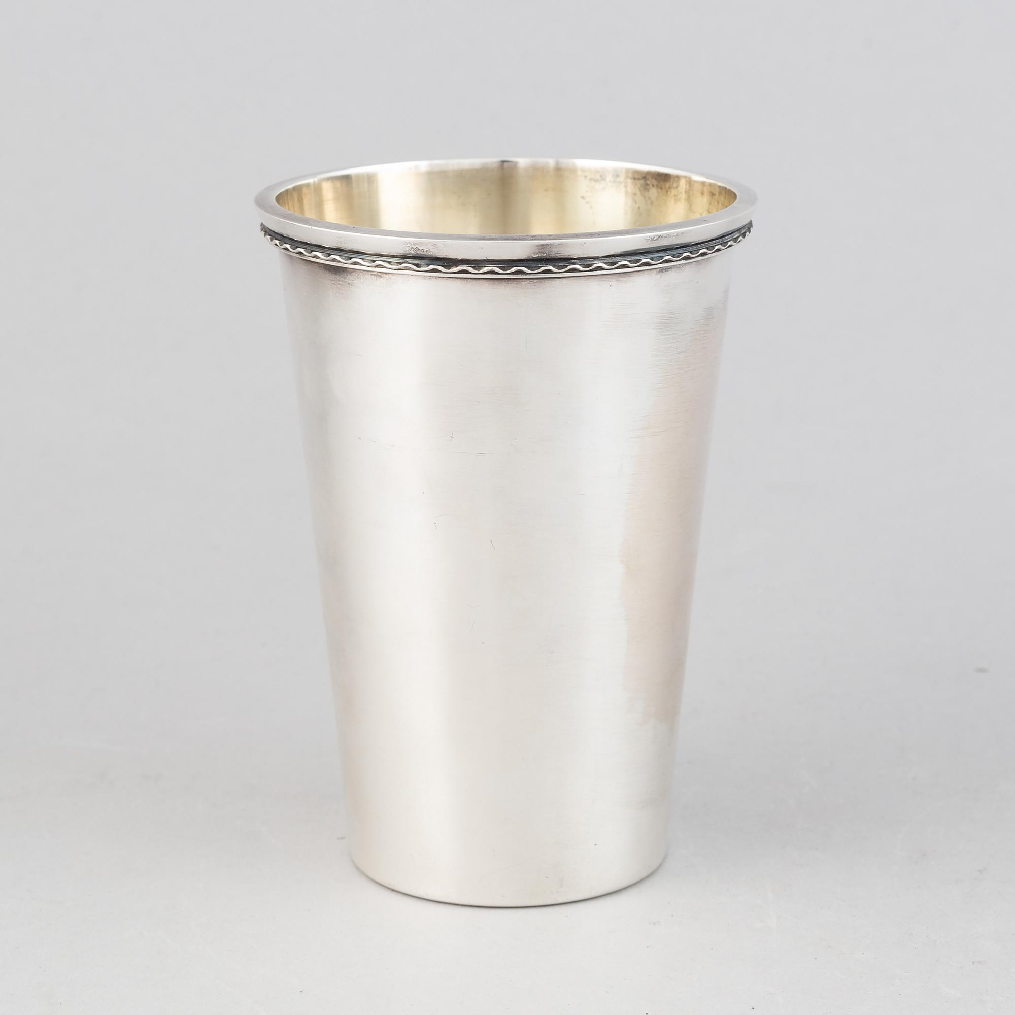 Sven-Arne Gillgren, bägare, silver, GAB, Eskilstuna, 1973.