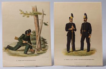 FÄRGLITOGRAFIER, 16 st. 1890-tal.