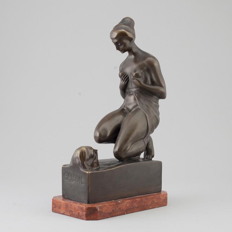 A 'Salome' bronze sculpture by Anton Grath, early 20th century.