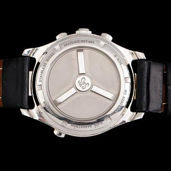 ARMBANDSUR, stål, Sjöö Sandström, Chronolink Worldtimer UTC.