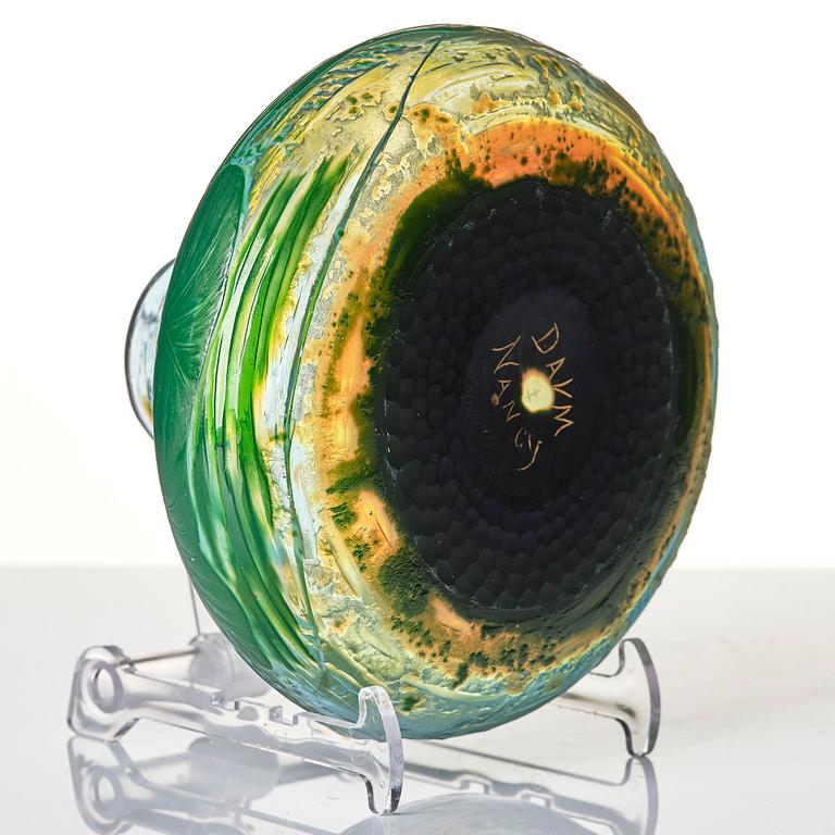 Edmond Lachenal, (after a drawing by the same), an Art Nouveau cameo glass vase, Daum, Nancy, France.