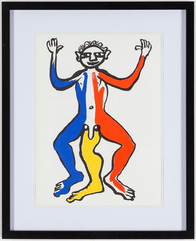 ALEXANDER CALDER, färglitografi, ur Derrière le Miroir nr 212 1975.