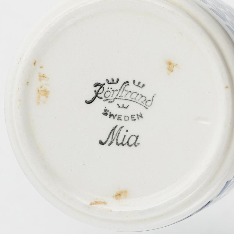 Six cups with saucers, 'Mia', Rörstrand.