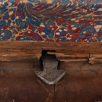A Swedish baroque chest, circa 1700.