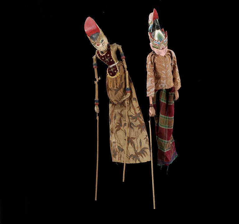 TEATERDOCKOR, 2 stycken, Java, 1900-talets första del.