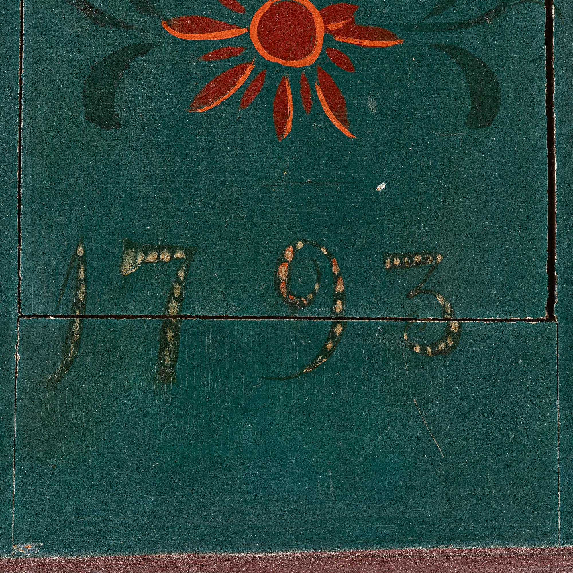 A cabinet, 18th Century.
