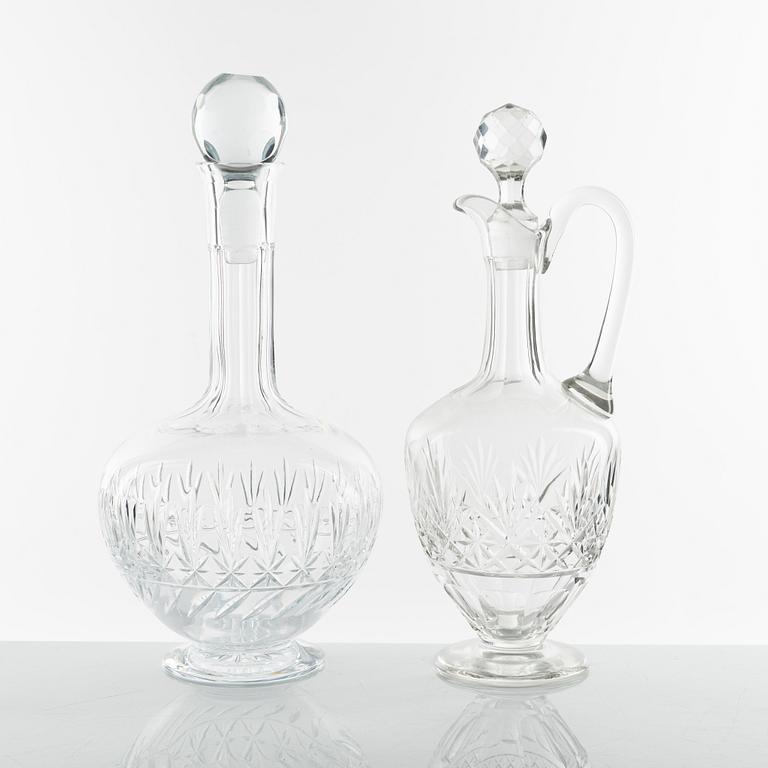 A 91-piece glass service, 'Leo', Riihimäki/Muutajärvi Notsjö, Finalnd.